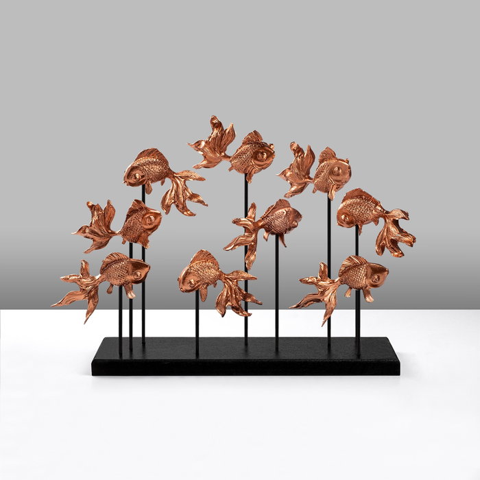 Aberto Design GOLDFISH 2 Objeto Decorativo de Cobre Aberto Design GOLDFISH 2 Objeto Decorativo de Cobre